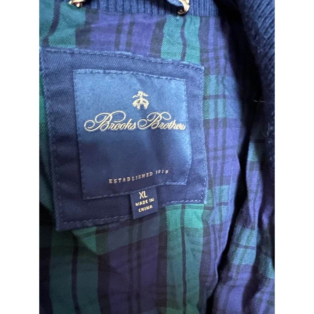 Brooks Brothers navy‎ blue hooded Jacket size XL